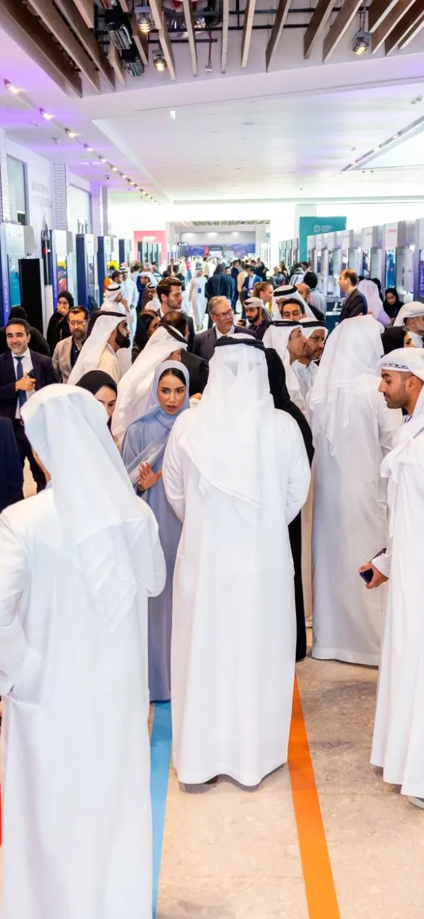 Guests exploring technology displays along the showcase floor at ATRC